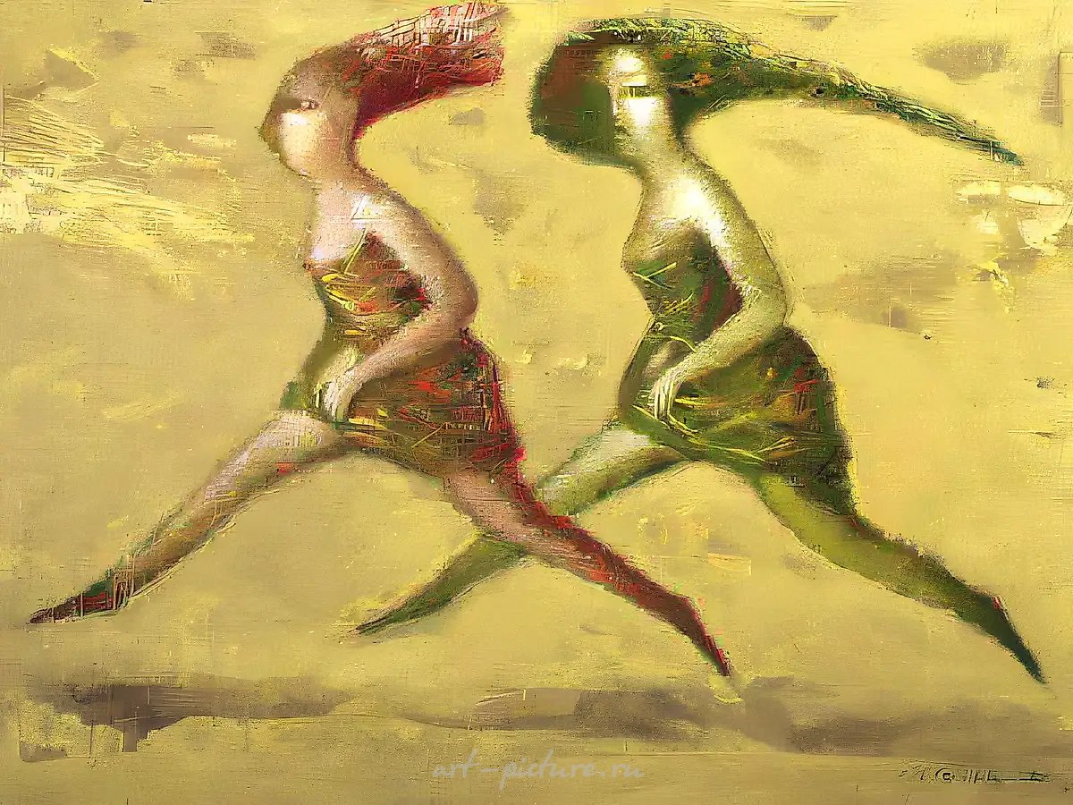 Балет, 1993, холст, масло, 80x110, $700, Собственность автора.