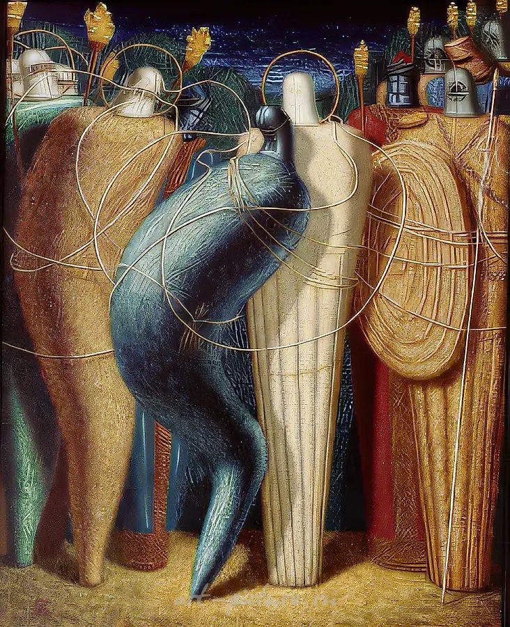 Поцелуй Иуды, 1994, холст, масло, 100х80