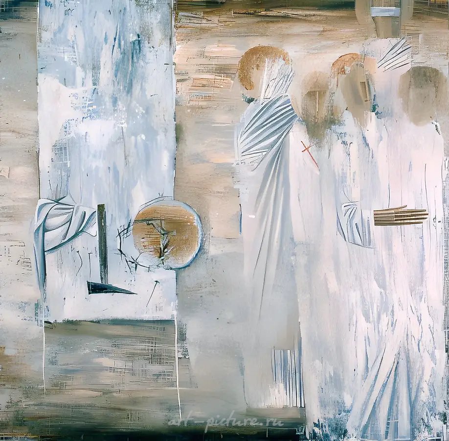 Апостолы, 1992, холст, масло, 100х100. Собственность автора