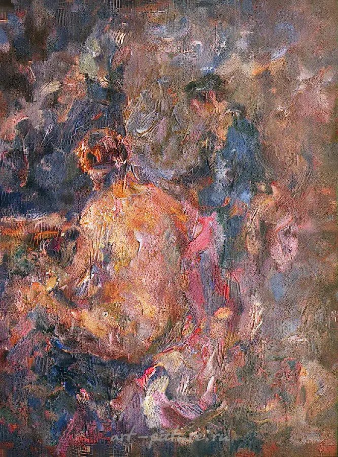 Обнажённая в интерьере, 1970, холст, масло, 90х70. Собственность автора