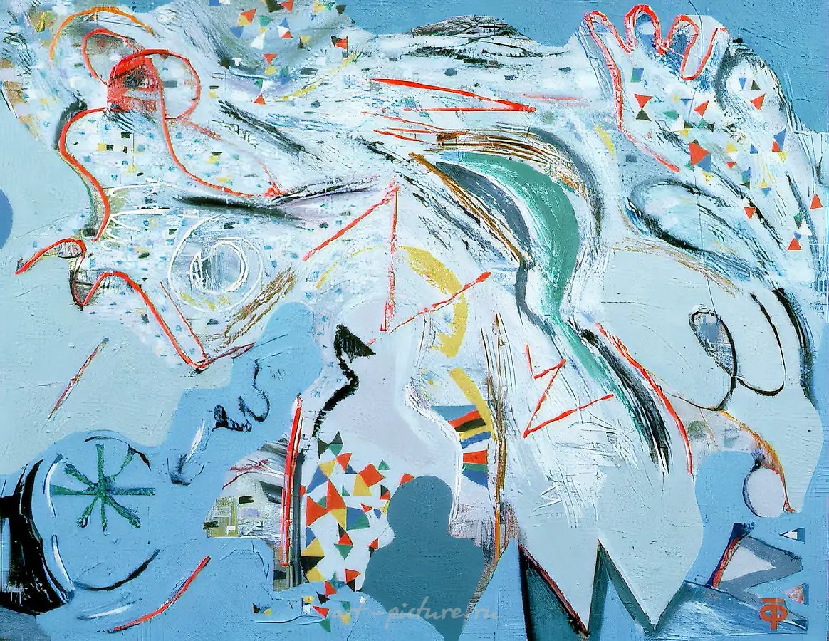 Ангел-хранитель, 1991, холст, масло, 100х70. Частная коллекция