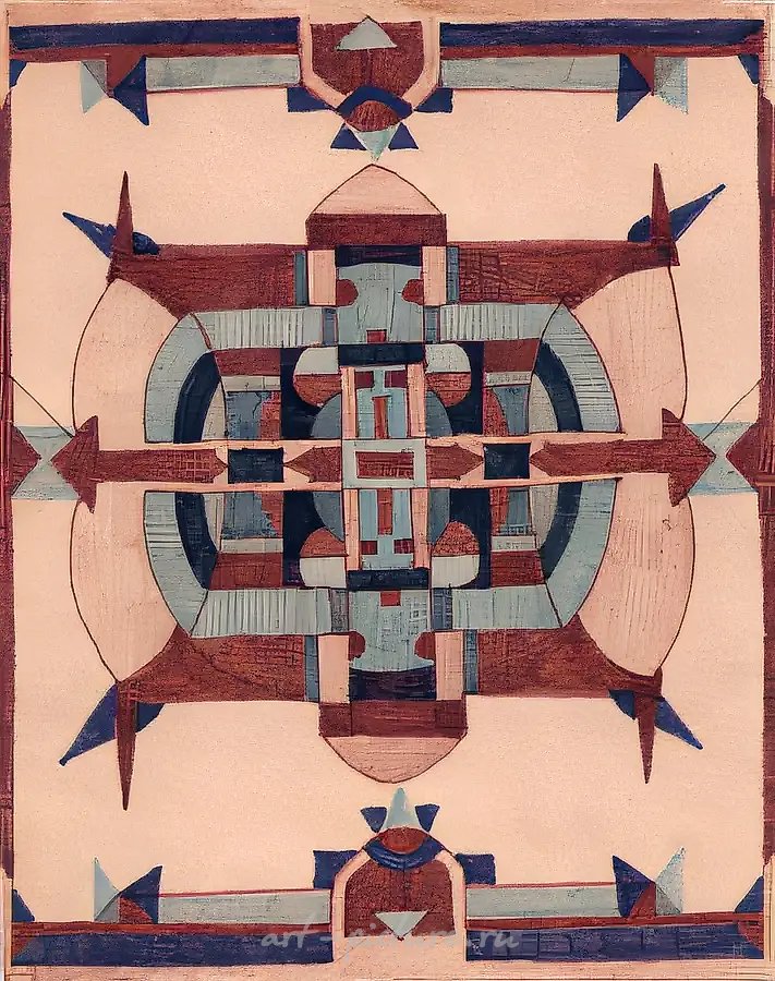 Мандала, 1977, бумага, фломастер, 18х14. Собственность автора
