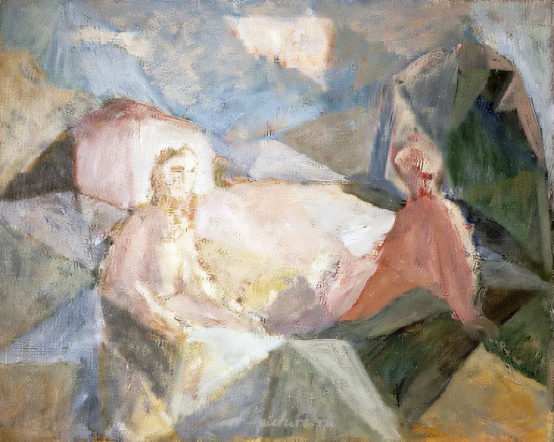 Диалог, 1986, холст, масло, 70х90 Собственность автора