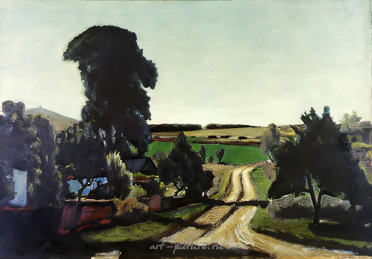 Утро, 1989, холст, масло, 80х120. Коллекция Министерства культуры России