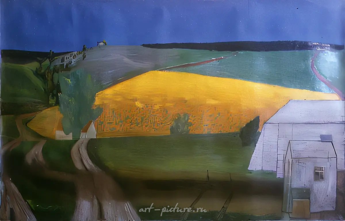 Рожь, 1989, холст, масло, 80х120. Собственность автора