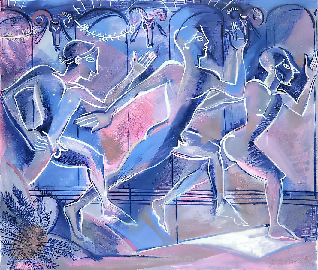 Бег времени, 1994, холст, масло, 43 х 49 см Собственность автора