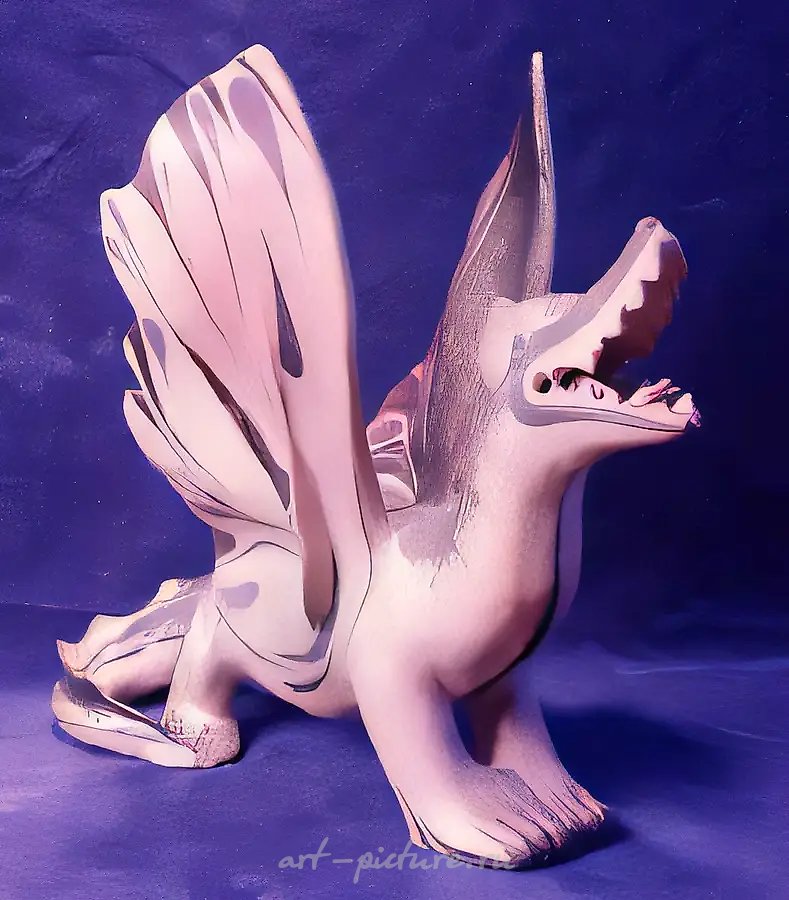 Дракон, 1985, шамот, 45х53х30. Частная коллекция. Москва