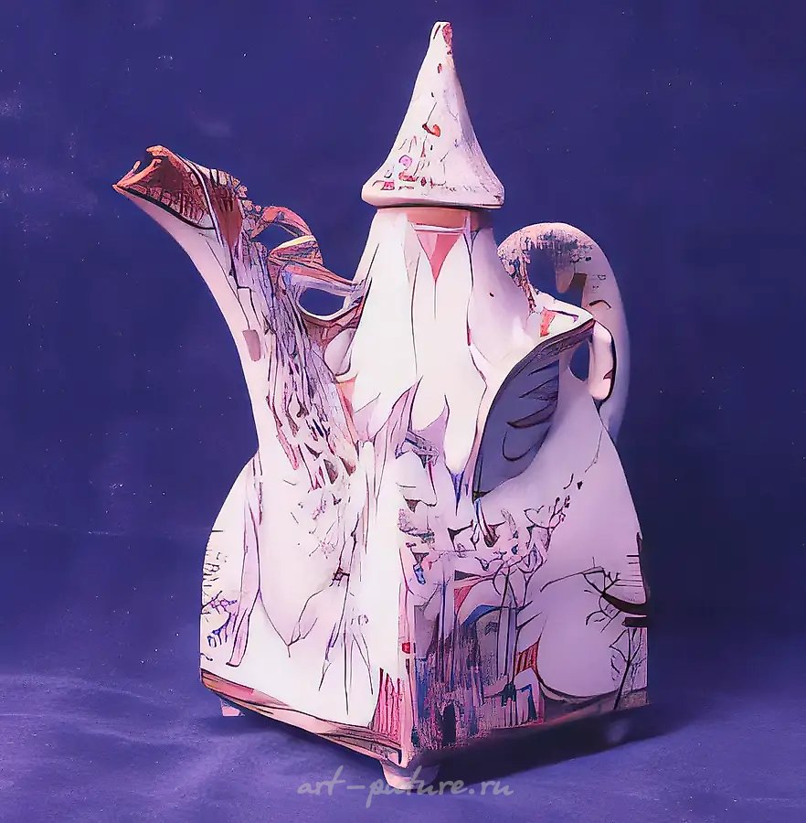 Чайник «Дракон», 1992, фаянс, 32х30х15. Частная коллекция. Москва