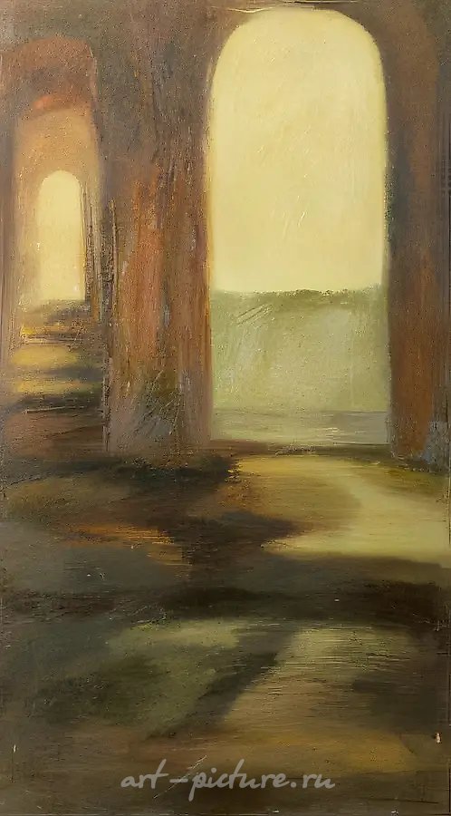 Арки, 1977, холст, масло, 86х48. Собственность автора