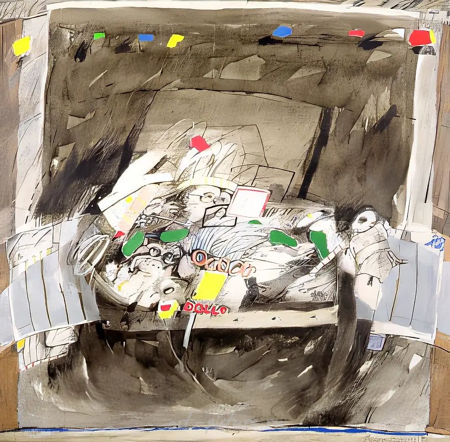 Куклы, 1994, дерево, масло, 100х100