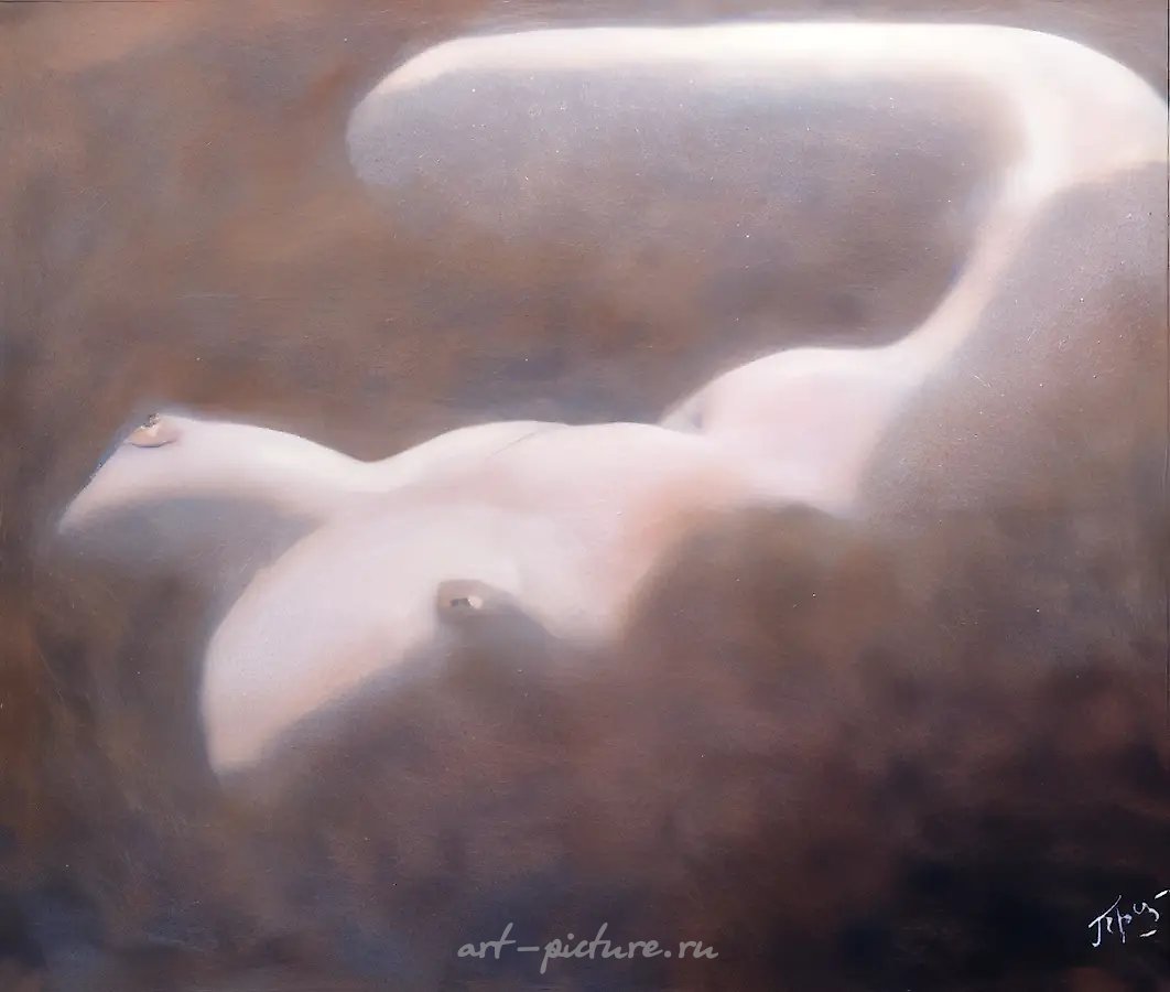 Из серии «Силуэты», 1993, масло на холсте, 100x120 см. Собственность автора