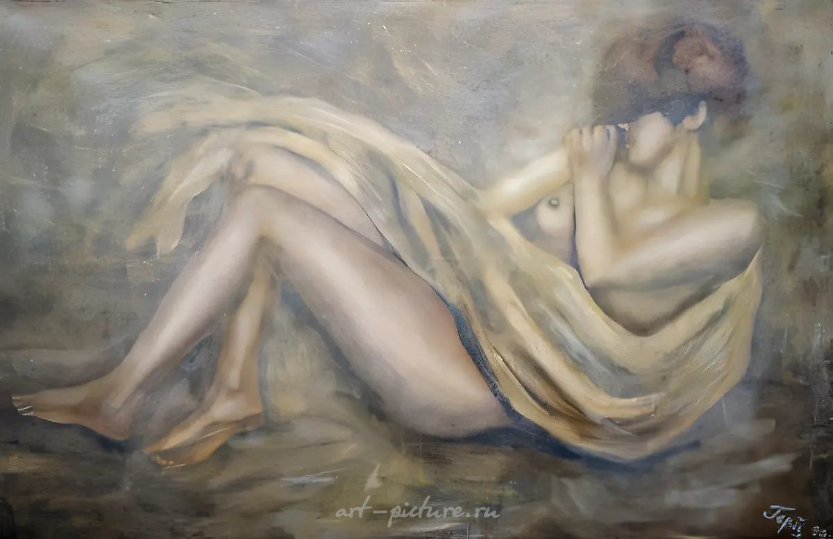 Снег, 1991, масло на холсте, 120x160 см. Коллекция Бригитты, Нидерланды
