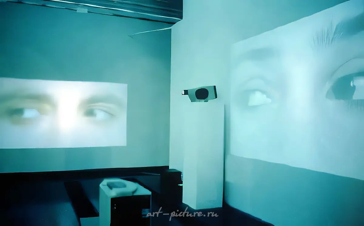 You are not watched, 1993, Четыре видеоканала (проекции),   Музей современного искусства, Хельсинки, Финляндия
