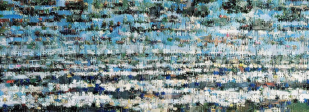 Пейзаж, 1993, Смешанная техника, 162х78 Собственность автора