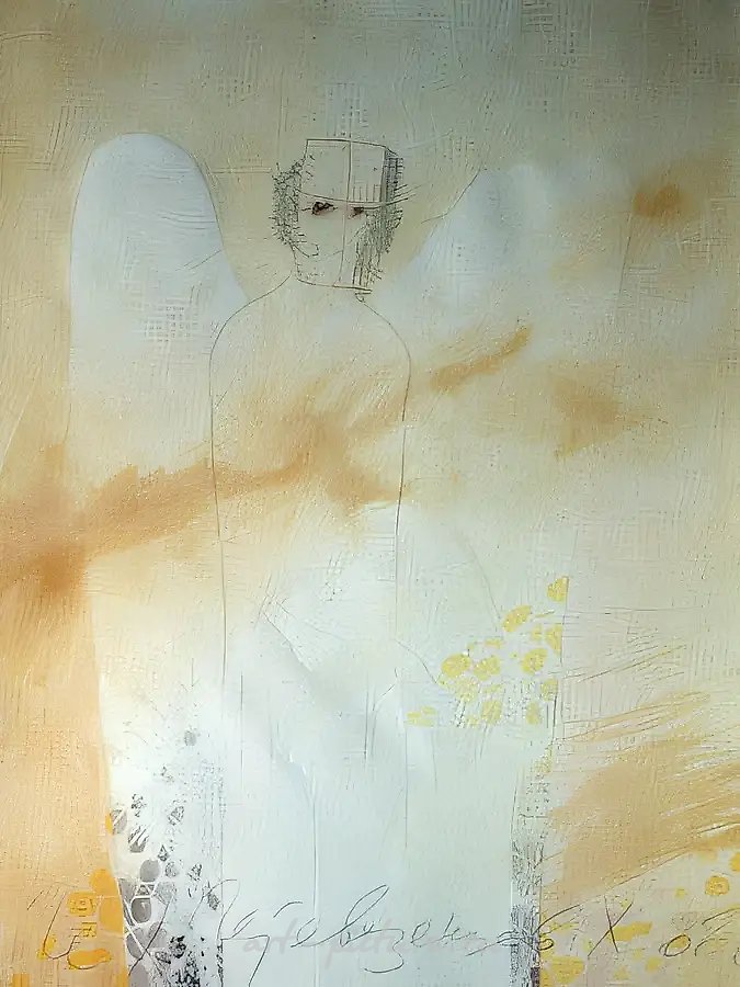 Ангел, 1988, Бумага, акварель, карандаш, 65х50 см Собственность автора