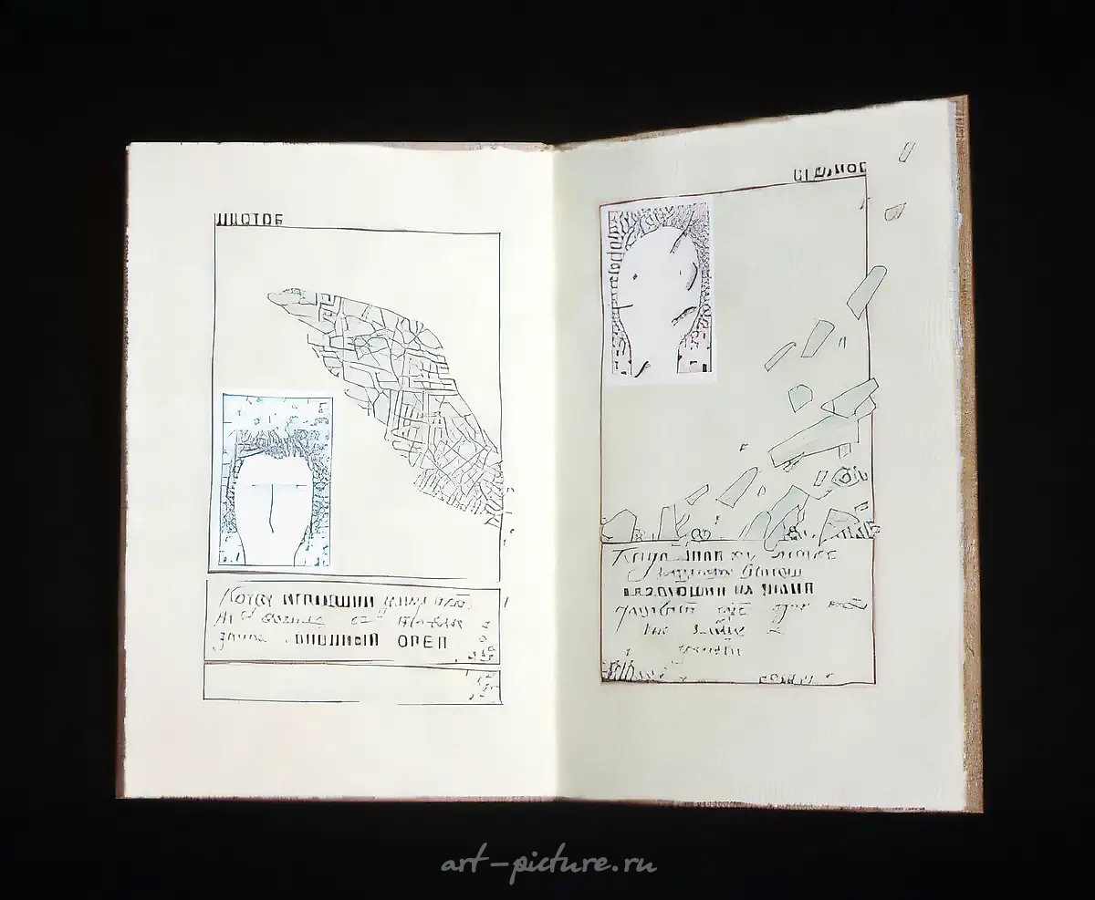 Игра на горбуше, 1992, Авторская техника, печать (18 экз.), акварель, коллаж, 21х15 см Галерея "Московская коллекция", Москва