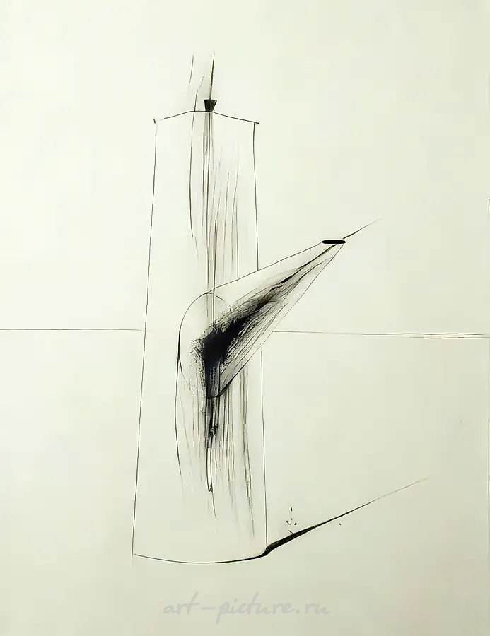 Чайник, 1991, Тушь, перо, 31,5х25 см Частное собрание, Москва