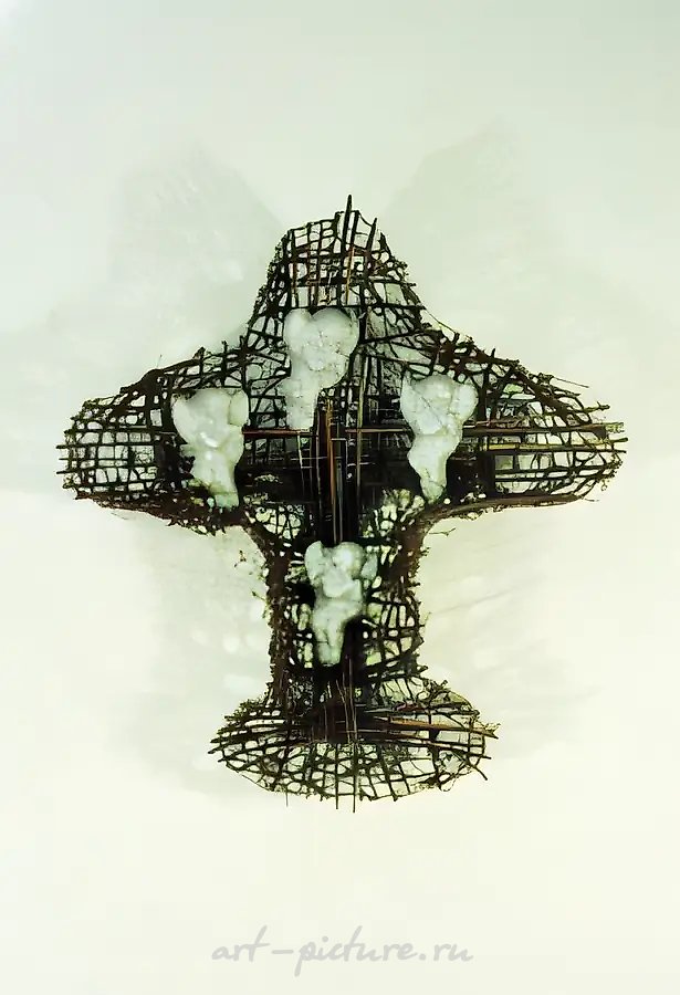 Гнездо для ангела, 1993, Смешанная техника, 65х55х10 см