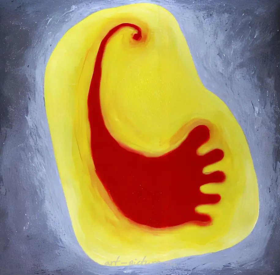 Большой даблоид, 1990, Холст на оргалите, масло, 215х215 см Собственность автора