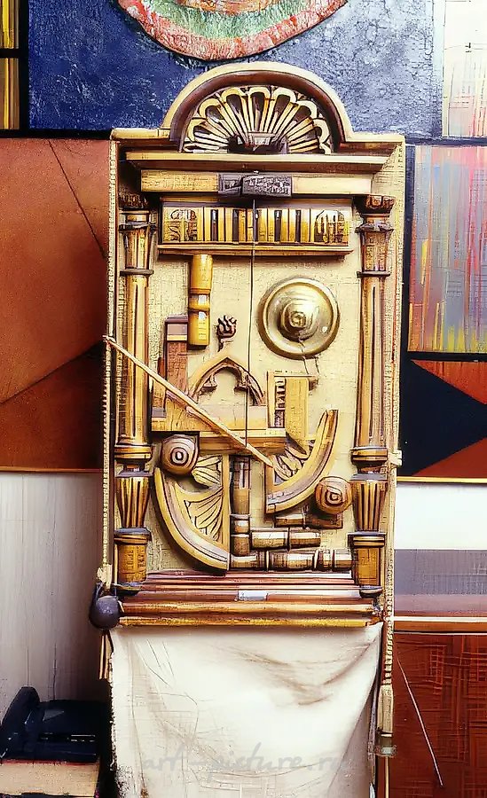 Дивный гонг, 1974, Дерево, металл, ткань, 60х100х15 см Собственность автора