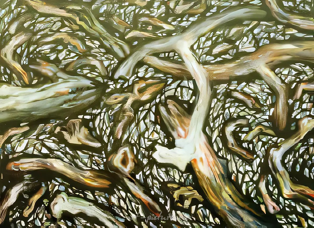 Потухший костер, 1990, Холст, масло, 150х200 см Собственность автора