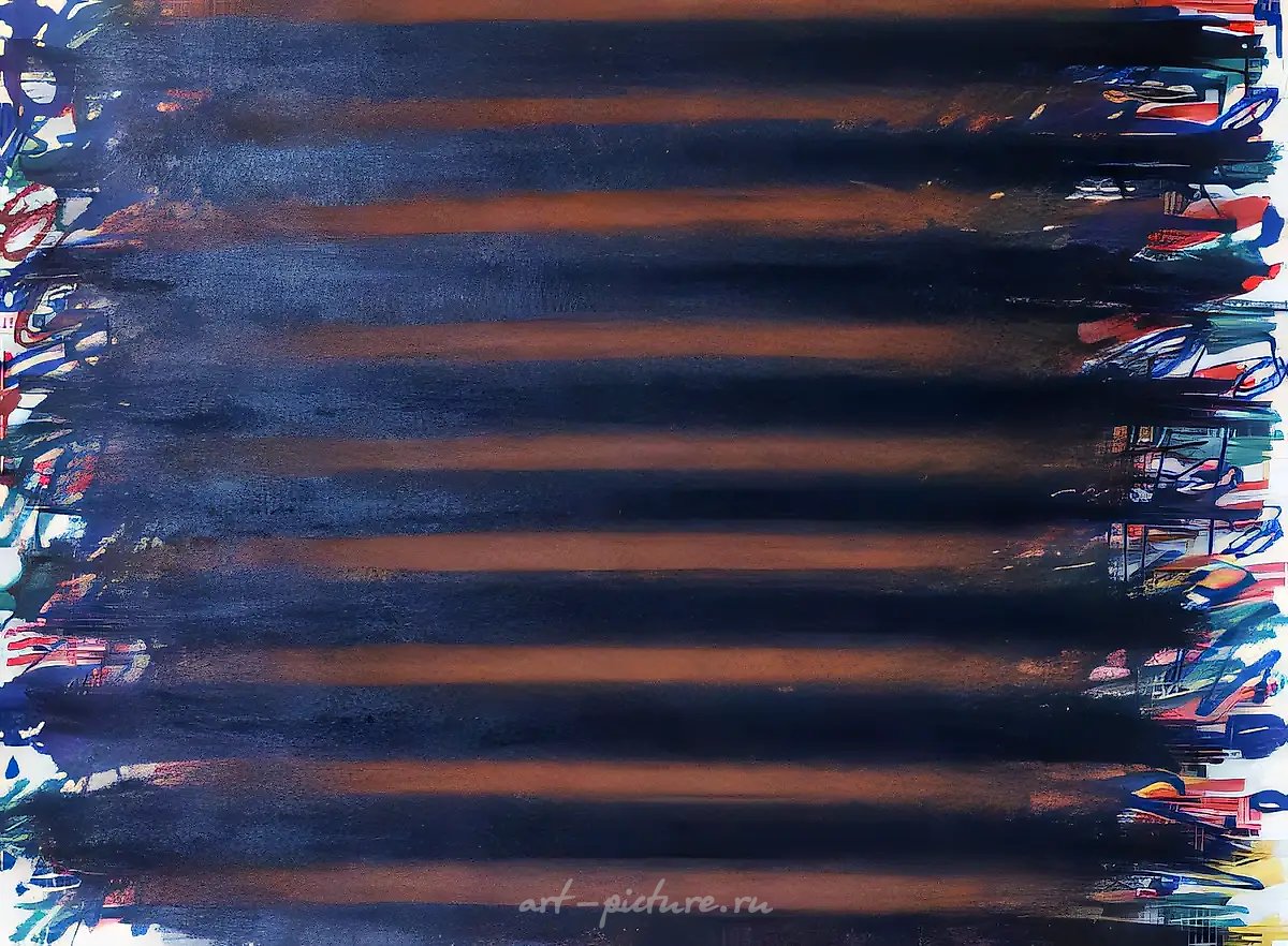 Без названия, 1982, Бумага, фломастеры, уголь, сангина, 32х48 см Собственность автора