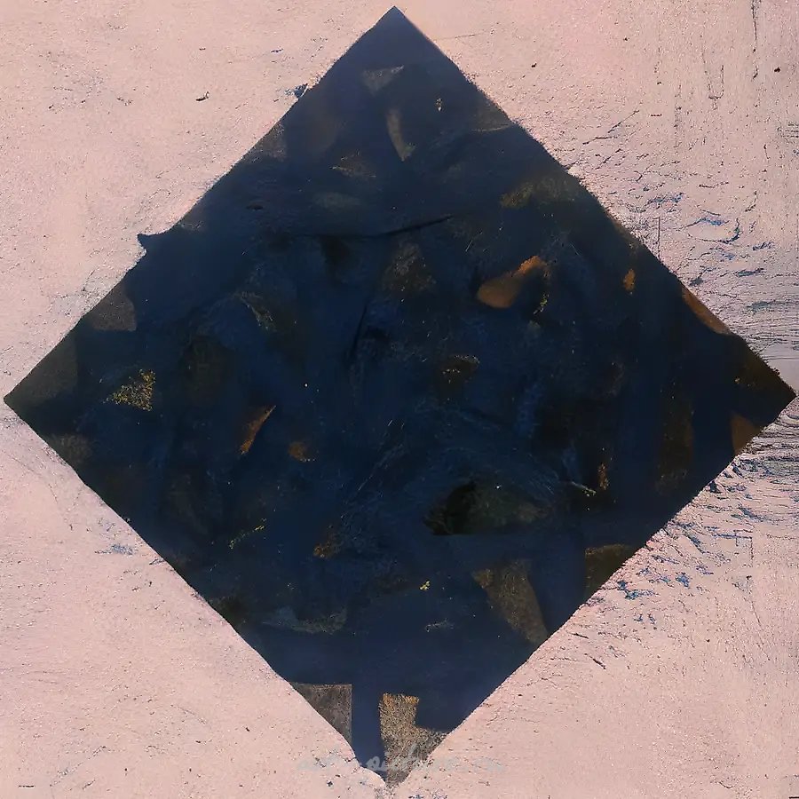Из серии "Ромбо-ряд". №1, 1988, Холст, масло, рельеф, 150х150 см Собственность автора