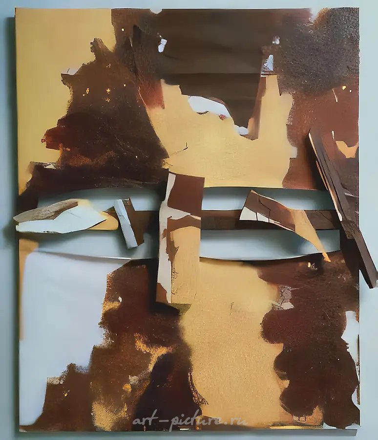 Взгляд. №1, 1993, Холст, дерево, рельеф, масло, 120х100 см Собственность автора