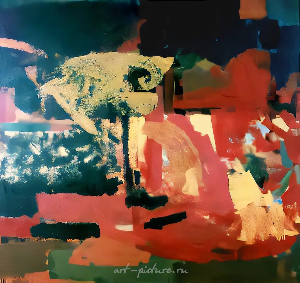 Выход к морю. №3, 1988, Холст, масло, 140х140 см Собственность автора
