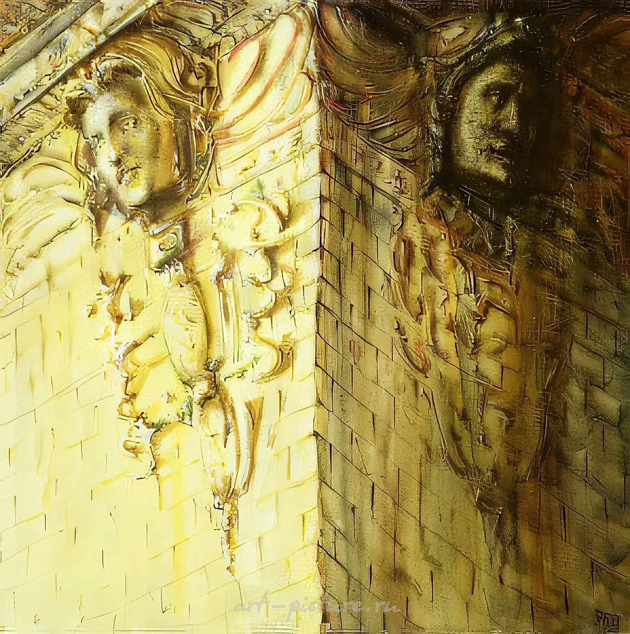 Квадрат III, 1992, Холст, масло, 100 х 100 см Собственность автора