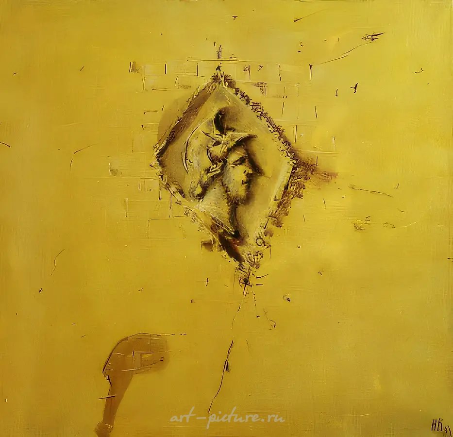 Квадрат VIII, 1993, Холст, масло, 100 х 100 см Собственность автора