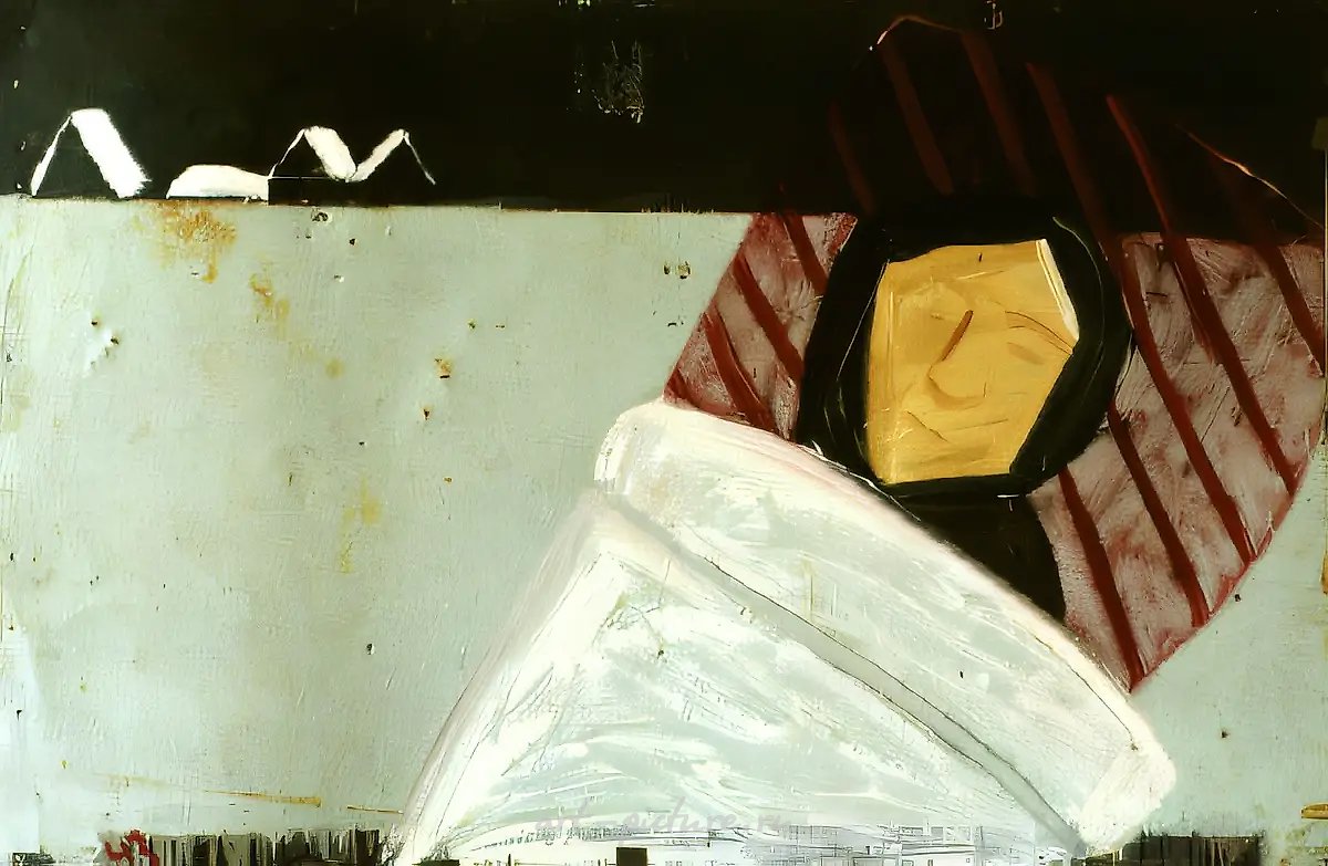Болезнь или смерть, 1989, Железо, масло, 70х120 см Собственность автора