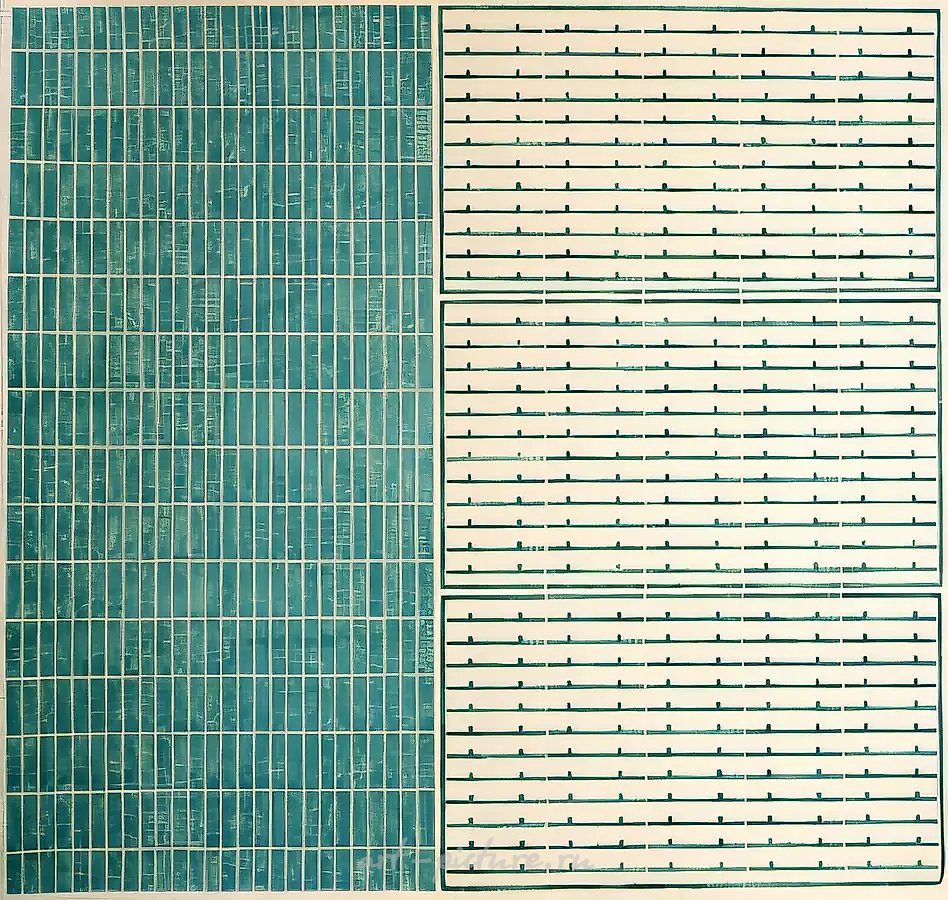 Хорошо разлинованная бумага. Страница 12, 1993, бумага, акварель, лак, 65х64 Частное собрание, Hohenems, Австрия