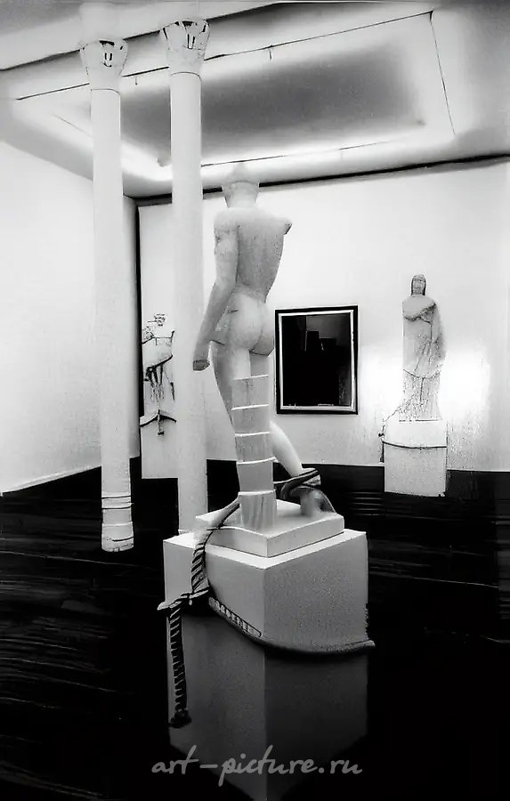 Фрагмент экспозиции выставки "Anatolij Shuravlev". Kunstlerhaus Bethanien, Берлин, Германия, 1992,  ,