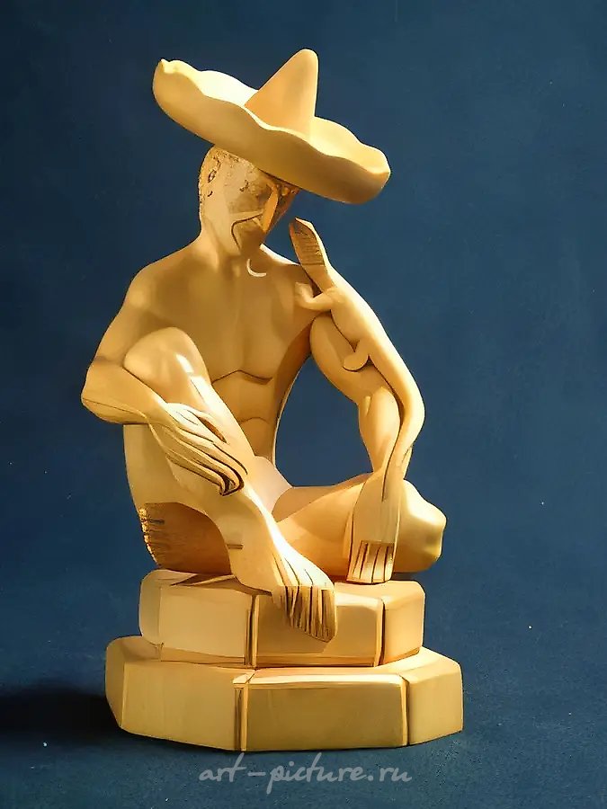 Тайное знание, 1992, самшит, h 15,5