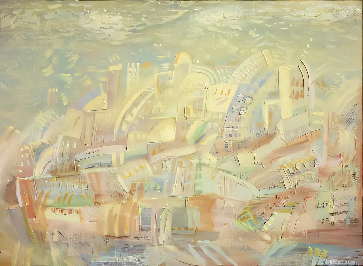 Небесный Иерусалим, 1990, Холст, масло, 120 х 160 см Владелец неизвестен