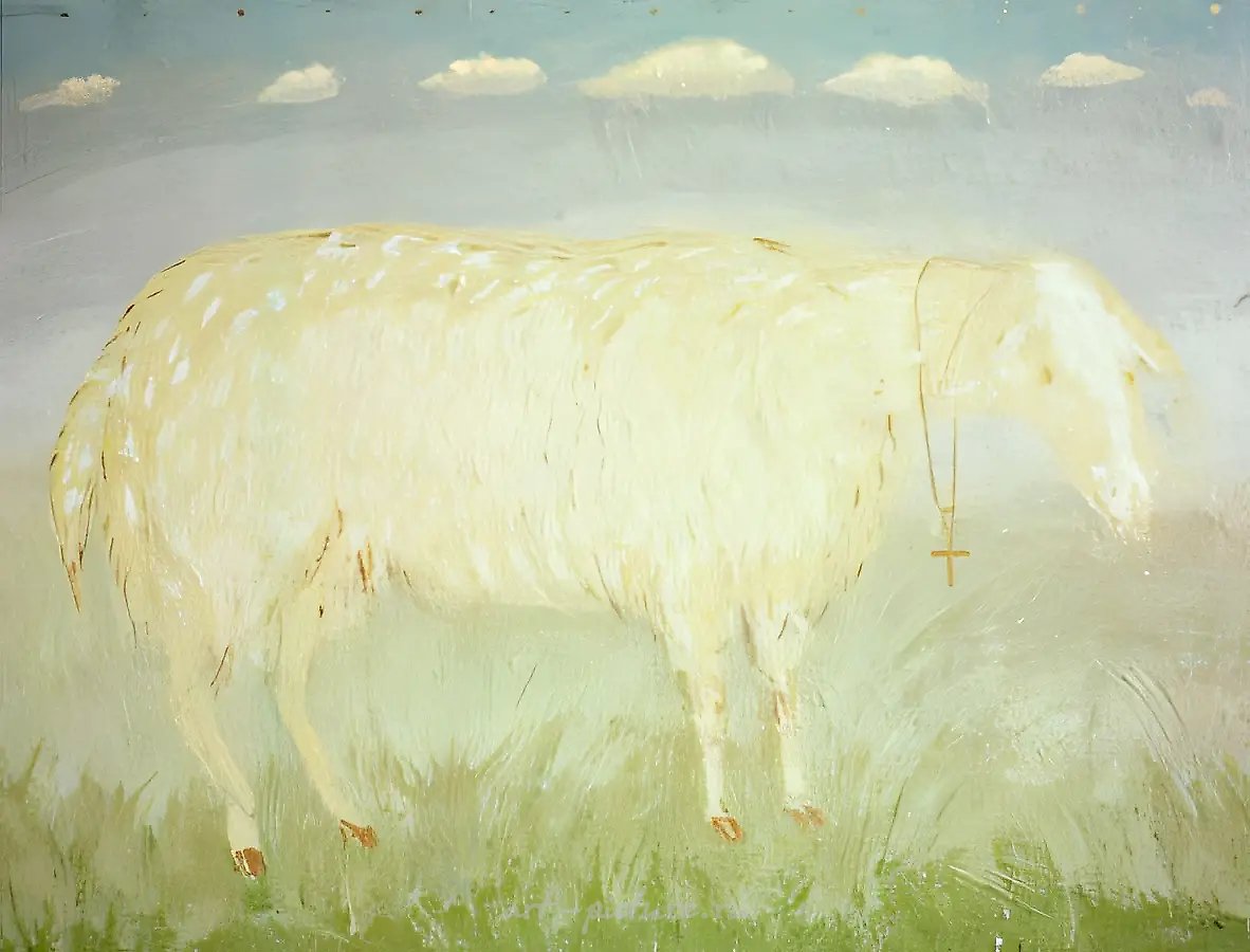 Овчинникова, 1990, Холст, масло, 150 х 200 см Собрание P.Sprovieri, Рим, Италия