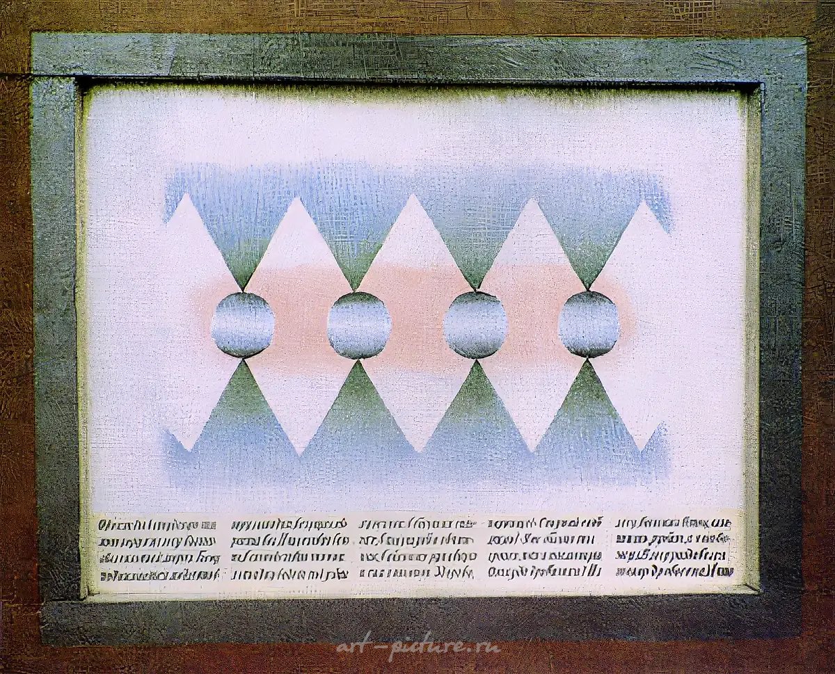 Проект "Paramen" в Galerie Grita Insam, Вена, Австрия, 1994, Холст, акрил, 75 х 60 см Galerie Grita Insam, Вена, Австрия