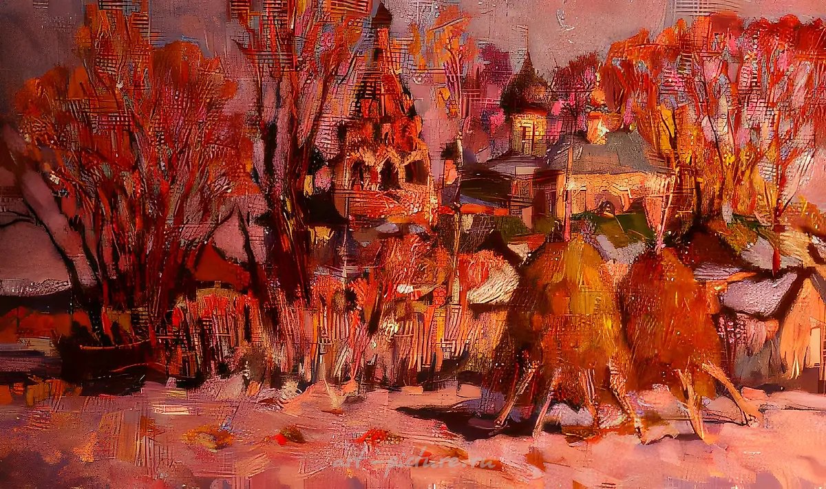 Русский пейзаж, 1996, холст, масло, 50 х 80 см