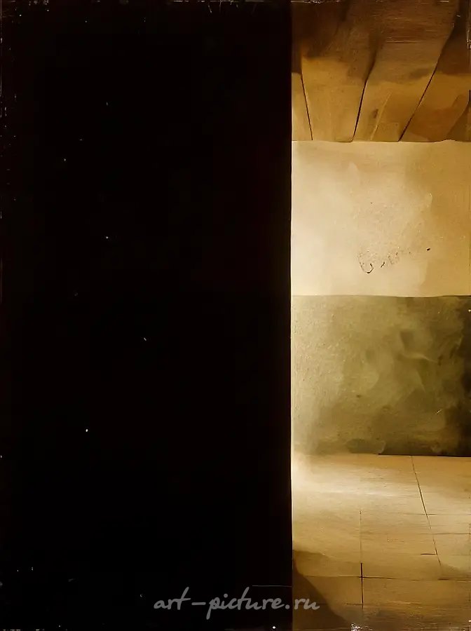 Пустая комната, 1990, холст, масло, 66 х 55 см