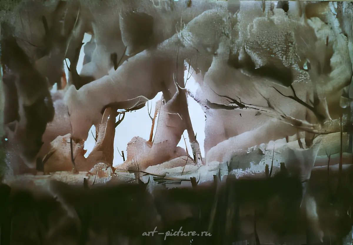 Сновидение № 1, 1995, акварель, гуашь, картон, 30 х 40