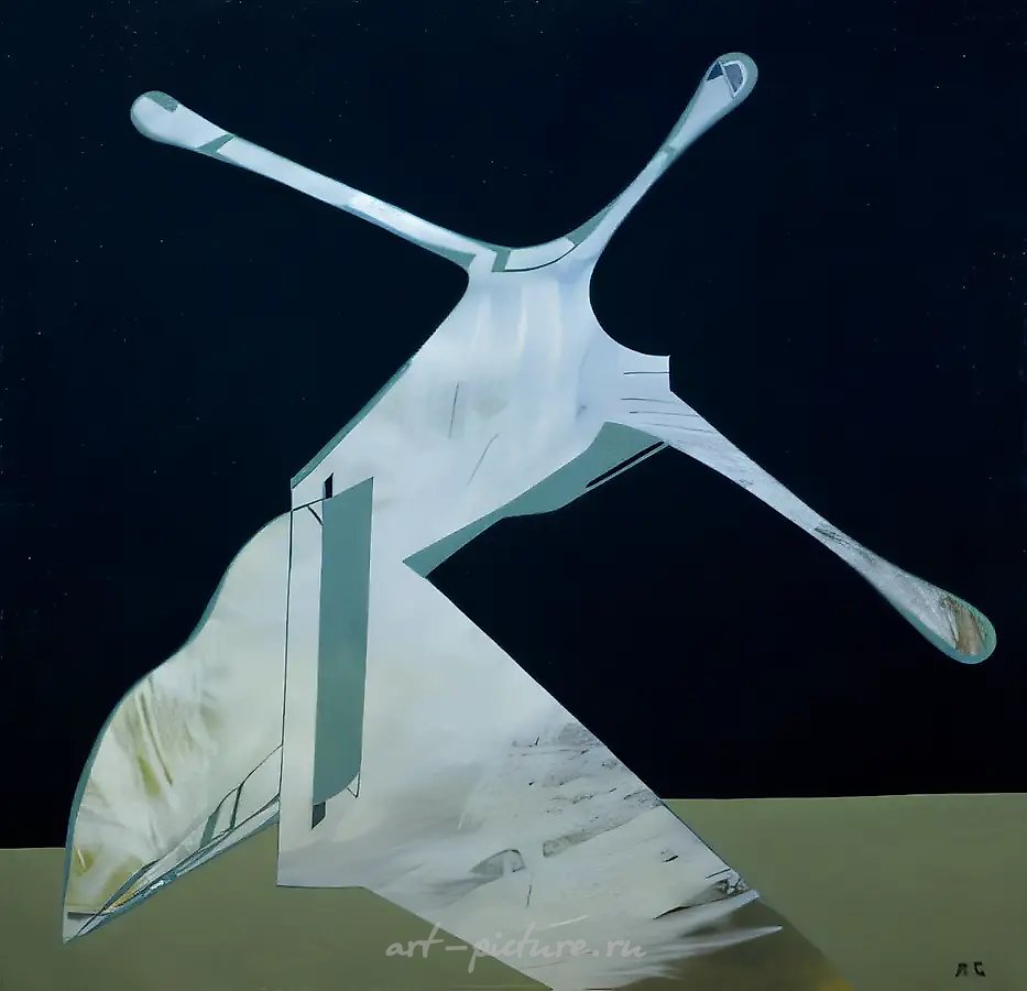 Композиция. Часть III, 1994, холст, масло, 80х80
