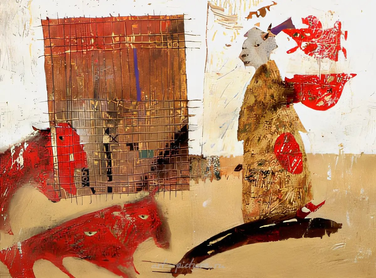 Без названия, 1994, масло на бумаге, 70x50