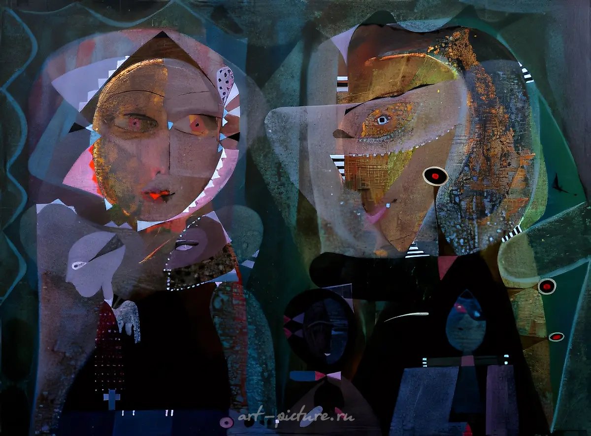 Одалиски, 1994, акрил на холсте, 60x80