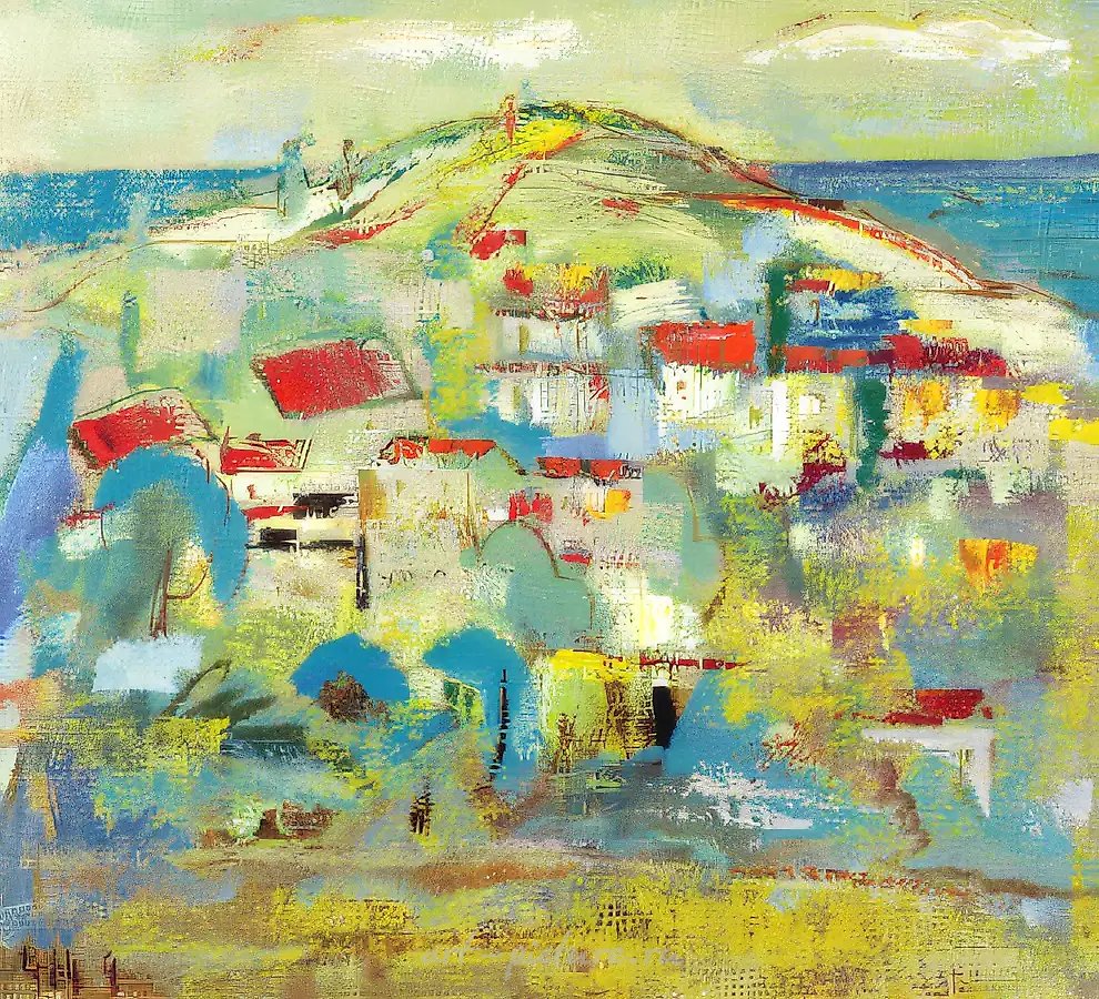 Коргуле. Пейзаж, 1995, холст, масло, 58 х 65 см Собственность автора
