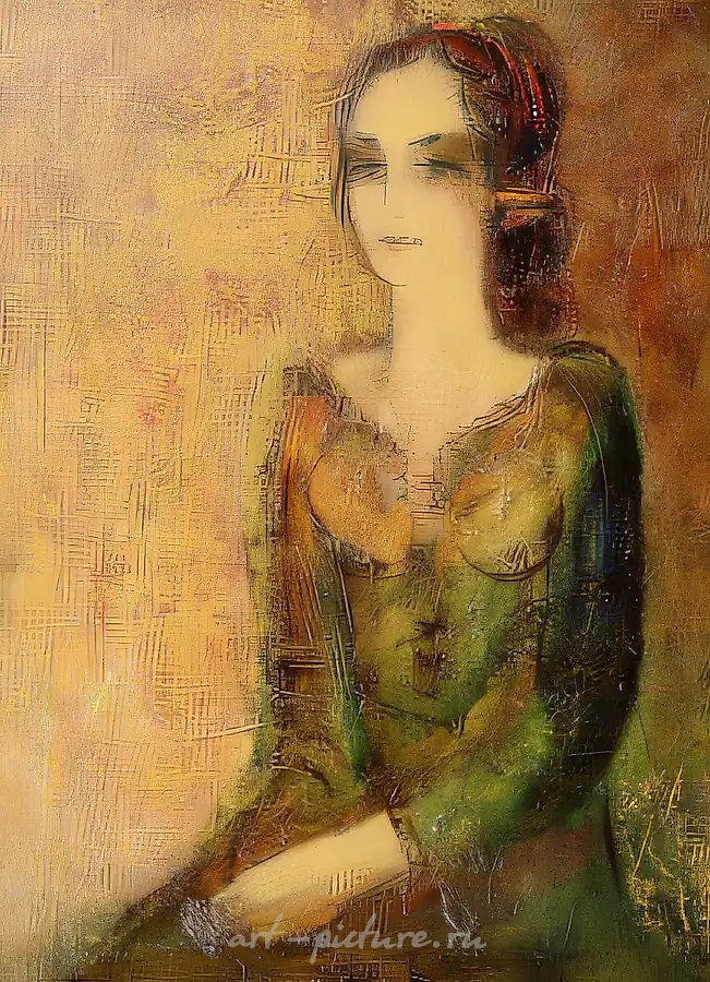 Золотистый портрет, 1996, холст, масло, 80 х 60 см Частная коллекция, Великобритания