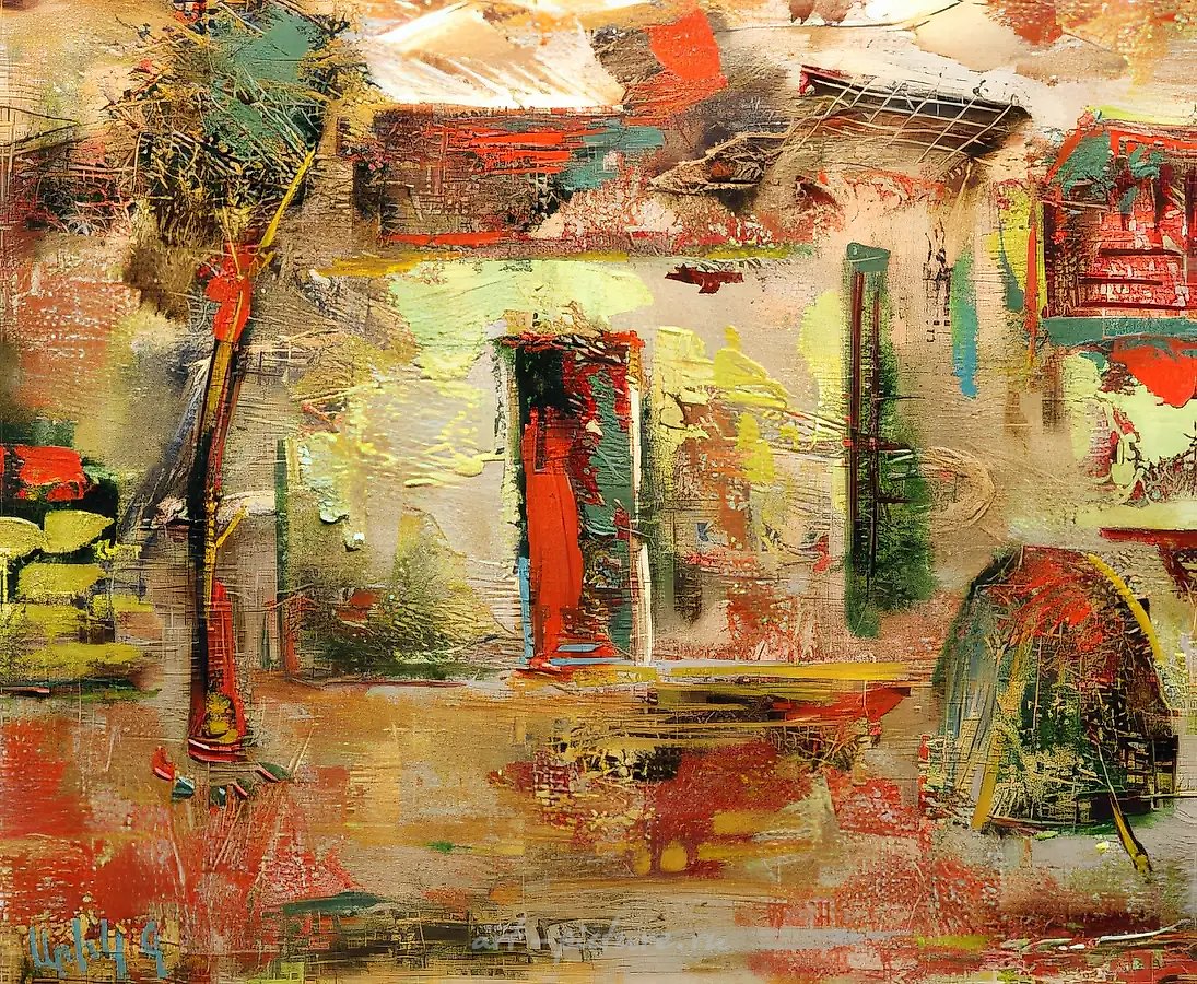 Дом Варси, 1994, холст, масло, 35х40 Частная коллекция. Россия