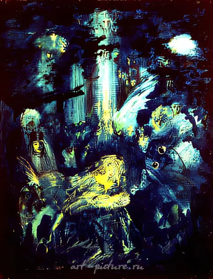Рождество Христово., 1996,  холст, масло,  60 х 80  Коллекция галереи "Гороскоп".