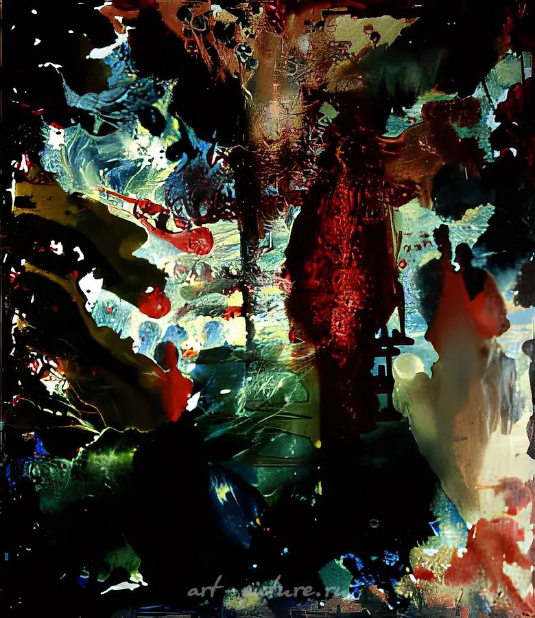 Сотворение Евы., 1990,  холст, масло, 116 х 89  Коллекция галереи "Гороскоп".