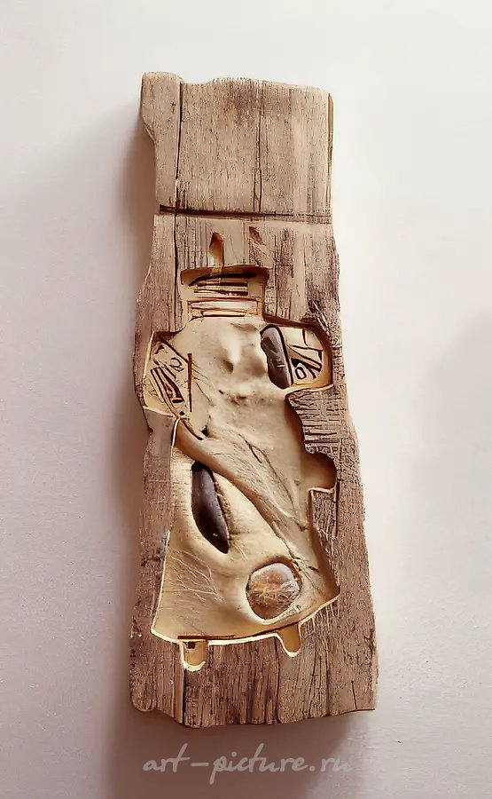 Создание V, 1994, смешанная техника, 45x17 см. Собственность автора